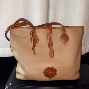 Dooney And Bourke All Weather Leather Taupe Tote 3.0